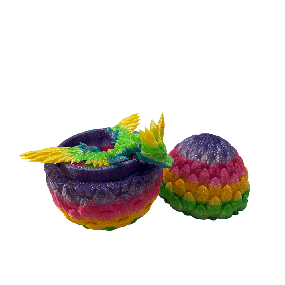 Candy Color Crystal Dragon wholesale custom FDM PLA 3d printing service